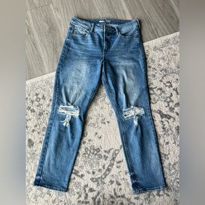 Old Navy Power Straight High Rise size 12 distressed